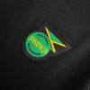 2024 Jamaica Training Wear Black Football Shirt detail view