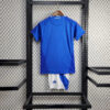 2024 Kids Size Italy Home Soccer Shirt back view