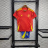 2024 Kids Size Spain Home Football Shirt front view