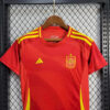 2024 Kids Size Spain Home Football Shirt detail view