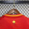 2024 Kids Size Spain Home Football Shirt detail view