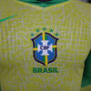 2024 Long Sleeve Player Version Brazil Home Football Shirt detail view