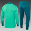 2024 Portugal Half-Pull Tracksuit Green Football Jersey detail view