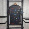 2024 Portugal Training Wear Black Football Shirt back view