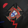 2024 Portugal Training Wear Black Football Shirt detail view