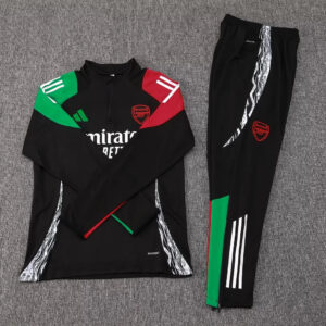 2024/2025 Arsenal Half-Pull Tracksuit Black