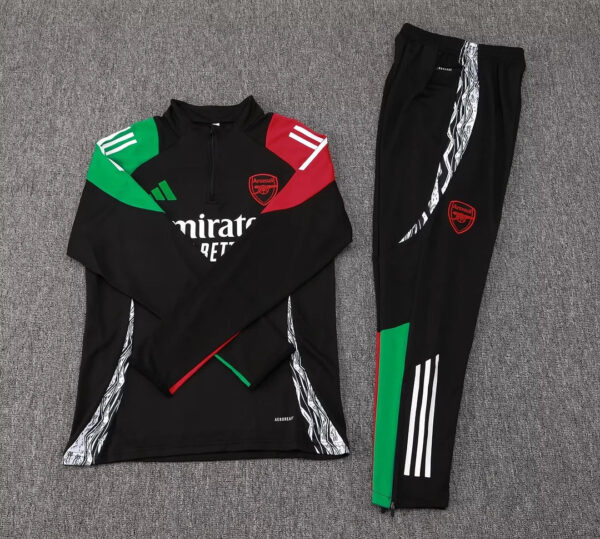 2024/2025 Arsenal Half-Pull Tracksuit Black