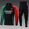 2024/2025 Arsenal Half-Pull Tracksuit Black back view
