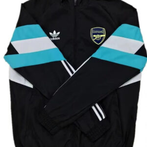 2024/2025 Arsenal Windbreaker Black Soccer Jersey