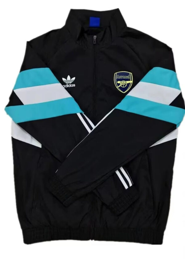 2024/2025 Arsenal Windbreaker Black Soccer Jersey