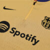2024/2025 Barcelona Half-Pull Tracksuit Earthy Yellow detail view