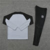 2024/2025 Barcelona Half-Pull Tracksuit Grey Black back view
