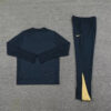 2024/2025 Barcelona Half-Pull Tracksuit Royal blue back view