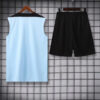 2024/2025 Barcelona Pre-match Training White Jersey+Shorts back view