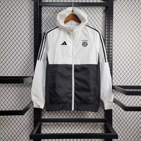 2024/2025 Bayern Munich Windbreaker White and Black