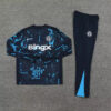 2024/2025 Chelsea Half-Pull Tracksuit Royal Blue front view