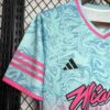 2024/2025 Inter Miami Pink Blue Special Edition Football Shirt detail view