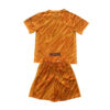 2024/2025 Kids Size Barcelona Orange Goalkeeper Football Shirt back view