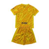 2024/2025 Kids Size Barcelona YellowGoalkeeper Football Shirt back view
