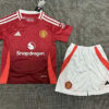 2024/2025 Kids Size Manchester United Home Football Shirt front view