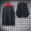 2024/2025 Liverpool Pre-match Training Black Jersey+Shorts back view