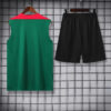 2024/2025 Liverpool Pre-match Training Green Jersey+Shorts back view