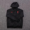 2024/2025 Liverpool Windbreaker Black Soccer Jersey detail view