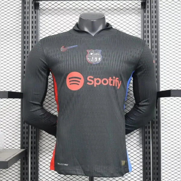 2024/2025 Long Sleeve Player Version Barcelona Away Jersey