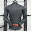 2024/2025 Long Sleeve Player Version Barcelona Away Jersey back view