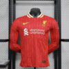2024/2025 Long Sleeve Player Version Liverpool Home Football Shirt front view