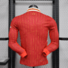 2024/2025 Long Sleeve Player Version Liverpool Home Football Shirt back view