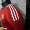 2024/2025 Long Sleeve Player Version Manchester United Home Football Shirt detail view