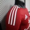 2024/2025 Long Sleeve Player Version Manchester United Home Football Shirt detail view