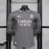 2024/2025 Long Sleeve Player Version Real Madrid Third Away Football Shirt front view