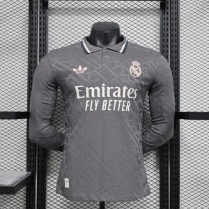 2024/2025 Long Sleeve Player Version Real Madrid Third Away Football Shirt