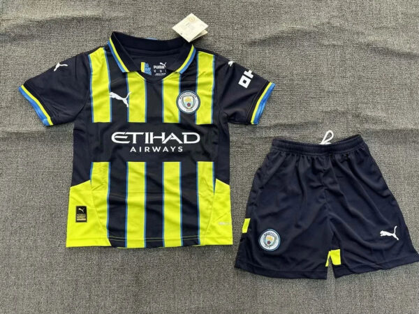 2024/2025 Manchester City Away Football Shirt Kids Size