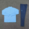 2024/2025 Manchester City Half-Pull Tracksuit Light Blue back view