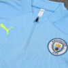 2024/2025 Manchester City Half-Pull Tracksuit Light Blue detail view
