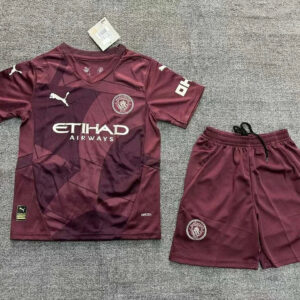 2024/2025 Manchester City Third Away Football Shirt Kids Size