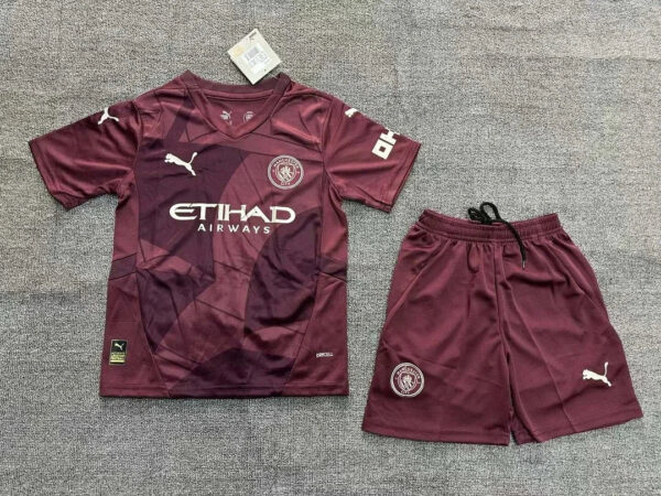 2024/2025 Manchester City Third Away Football Shirt Kids Size