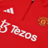 2024/2025 Manchester United Half-Pull Tracksuit Red detail view