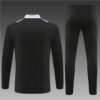2024/2025 Manchester United Half-Pull Training Wear Black Football Shirt detail view