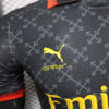2024/2025 Player Version AC Milan x OFF-WHITE Football Shirt detail view