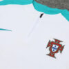 2024/2025 Portugal Half-Pull Tracksuit White detail view