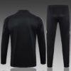 2024/2025 Real Madrid Half-Pull Tracksuit Black detail view
