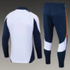 2024/2025 Real Madrid Half-Pull Tracksuit White-Black Football Shirt detail view