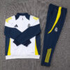 2024/2025 Real Madrid White Long Zipped Jacket Football Shirt front view