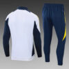 2024/2025 Real Madrid White Long Zipped Jacket Football Shirt detail view