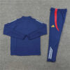 2024/2025 Spain Half-Pull Tracksuit Blue back view