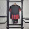 2025/2026 AC Milan Home Football Shirt Kids Size back view